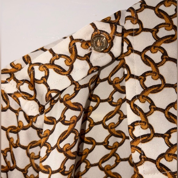 Chain Pattern Button-Up Shirt - Picture 2 of 6